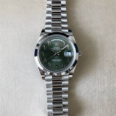 rolex arabic dial green